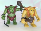 Playmobil Giant Troll Figures Green Ogre Orc Knights 9343 & 6004 W/club Chains Used. Price: $29.99.