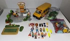 Playmobil Lot 4134 Ice Cream Parlor 5940 School Bus Plus Tons Figures Accessory Used. Price: $29.99.