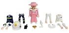 Playmobil 9855 3-IN-1 Woman Outfits Karate, Firefighter, Pink Dress Incomplete Used. Price: $12.15.