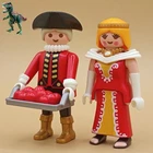 Playmobil Figures Noble And Servant-lady Queen-banquet Feast-medieval Castle Used. Price: $17.50.