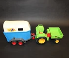 Playmobil Tractor With Horse Trailer For Farm, Ranch, Equestrian Used. Price: $27.99.