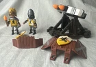 Playmobil 4867 Black Lion Knights Catapult Shields Helmet Weapons Fire Ballista Used. Price: $24.98.