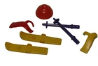 Playmobil Miniature Skis Poles 2 Scarves & Children's Fleece Hat - C16 New. Price: $6.00.
