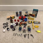 Playmobil Motorcycle Bike Garage Mechanic Shop Toy Playset #3992 Vintage 1997 Used. Price: $31.67.