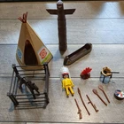 Vintage Playmobil 2960 Native American Indian Horse Set, Complete No Box Used. Price: $22.50.