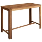 Vidaxl Bar Table, Solid Acacia Wood With Oil Finish, 59.1''X27.6''X41.3'' New. Price: $260.99.