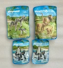 Playmobil Sets Zoo 6641 Zebra, Lion 6642 & Of 6649 Penguin Animal Lot New. Price: $48.00.