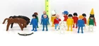Vintage 1970'S Playmobil People Set Horse, Bow, 17 Action Figure Lot To Go Used. Price: $24.99.