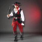 Spooktacular Creations Adult Men Pirate Costume Set Halloween Sz Medium New. Price: $45.00.