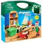 Playmobil 5987 Christmas Carrying Case Take Along Workshop Santa Elf Figure New. Price: $39.90.