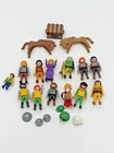 Vintage Playmobil Knights Figures Lot 13 Horses Chest Shields Hats Accessories Used. Price: $26.99.