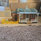 Playmobil Ranch House Furnished With Furniture, Fence & Figure Used. Price: $185.00.