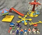 Retired Vintage Playmobil Doll 3223 Playground Merry Go Carousel Swings Used. Price: $49.99.