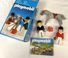 Playmobil Set 3305 Equestrian Horse Riders & Accessories 1986 W. Germany W/ Box Used. Price: $15.00.