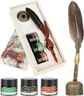 Hethrone Quill And Ink Set Calligraphy Pens For Beginners Feather Grey New. Price: $17.99.
