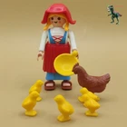 Playmobil Figure Medieval Woman-farmer-ranch-country House-peasant-chickens Used. Price: $8.43.