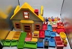 Vtg 90S Playmobil 123 House With Kitchen Bath Extra Figures Baby Cats Furniture Used. Price: $110.00.