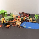 Playmobil Camping Adventure Canoe Campfire Tent Horses Lot Used. Price: $21.71.