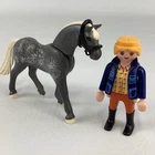 Playmobil Country Trakehner Horse Dappled Gray Action Figure Rider Geobra Toy Used. Price: $14.95.
