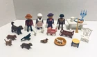 Playmobil Geobra Toy Farm Set Playscape Animals Furniture 80'S Vintage Figures Used. Price: $24.99.