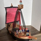 Playmobil 5135 Large Pirate Ship Playset Incomplete Used. Price: $65.00.