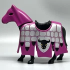 Playmobil Barbarian Knight Black Horse Medieval Blanket Headcover Armor Vtg 4436 Used. Price: $12.20.