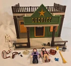 Playmobil Sheriff Station #3786 Incomplete Set; Good Condition! Used. Price: $39.95.