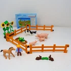 Playmobil 9316 Farm Animals Country Figures Set Pig Horse Cat Cow Sunflowers Used. Price: $22.75.