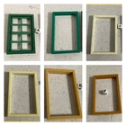 Playmobil Window Frame Holes Hinged Pane Brown Green White Beige 3448 3423 5300 Used. Price: $8.00.