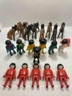 Lot Of Vintage 1974 Playmobil Geobra Figures Horses 21PC Western Set Sheriff Used. Price: $34.99.