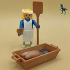 Playmobil Figure Man-medieval Baker-confectionery-worker-bakery-bread Used. Price: $9.72.
