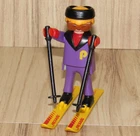 Playmobil 3684 Skiing Loose Action Figure Skier Purple Outfit 1991 Used. Price: $9.95.