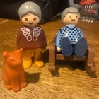 Vintage Playmobil 123 Set 6631 Grandparents Family Figures + Pet Cat 1990 Geobra Used. Price: $22.00.