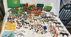 Playmobil Farm Lot People Tools, Animals, Hay Bales Tractor- Incomplete Set Used. Price: $125.00.