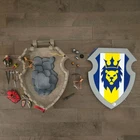 Playmobil Take-along Castle 4217 Lion Knight Shield Carry Case Good Condition Used. Price: $19.99.