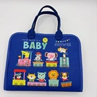 Children's Blue Felt Montessori Busy Book For Toddlers Interactive Sensory Toy Used. Price: $15.00.