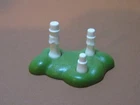 Mushroom Grass Base Only For Playmobil 3829 1996 Vintage Moose/wolf Pack Playset Used. Price: $8.13.