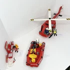 Playmobil Sets 5981 Fire Station Parts 5721 Rescue Raft 5704 Chopper Used. Price: $57.95.
