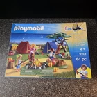 Playmobil Family Fun 9153 Site With Fire Camping Set 61 Pc New Damaged Box. Price: $24.95.
