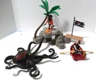 2008 Vintage Playmobil Playset #5868 Pirates Island Octopus No Box Used. Price: $20.00.