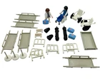 Vintage Playmobil Hospital Medical Lot Doctors, Wheelchairs, Beds, Stretchers Used. Price: $30.40.