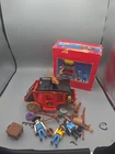 Vintage Playmobil Western Cowboy Stage Coach Lot Horses & 3 People, Santa Fe Used. Price: $40.00.