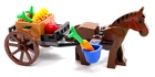 Lego Horse & Cart - Western Castle Wagon W/ Wheels Produce Accessories Used. Price: $11.99.
