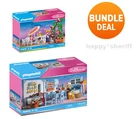 Playmobil Two Dollhouse Sets 70896 Garden Terrace And 70970 Kitchen New Box. Price: $136.00.