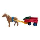 Playmobil Orange/yellow Cart Child Pony Farm Stable Horse Riding Used. Price: $7.90.