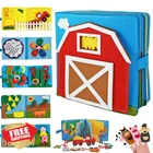 Cobelae Busy Book Toddler 1-3 Montessori Farm Felt Quiet Activity Travel New. Price: $31.99.
