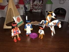 Playmobil #3872 Native American Family 1996 Incomplete Loose Used. Price: $45.00.