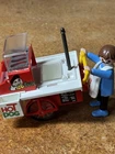 Vtg 1996 Playmobil #3848 City Hot Dog Stand Cart & Vendor Figure Incomplete Part Used. Price: $10.00.