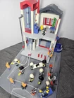 3885 Playmobil Fire Station Playset 89% Complete Used. Price: $70.00.