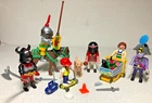 Playmobil Lot, Pirate, Horse & Knight, Football, Shopping Cart, Skateboard, Dog Used. Price: $13.99.
